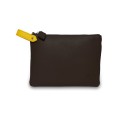 Pochette Vue Lac Volta en cuir marron